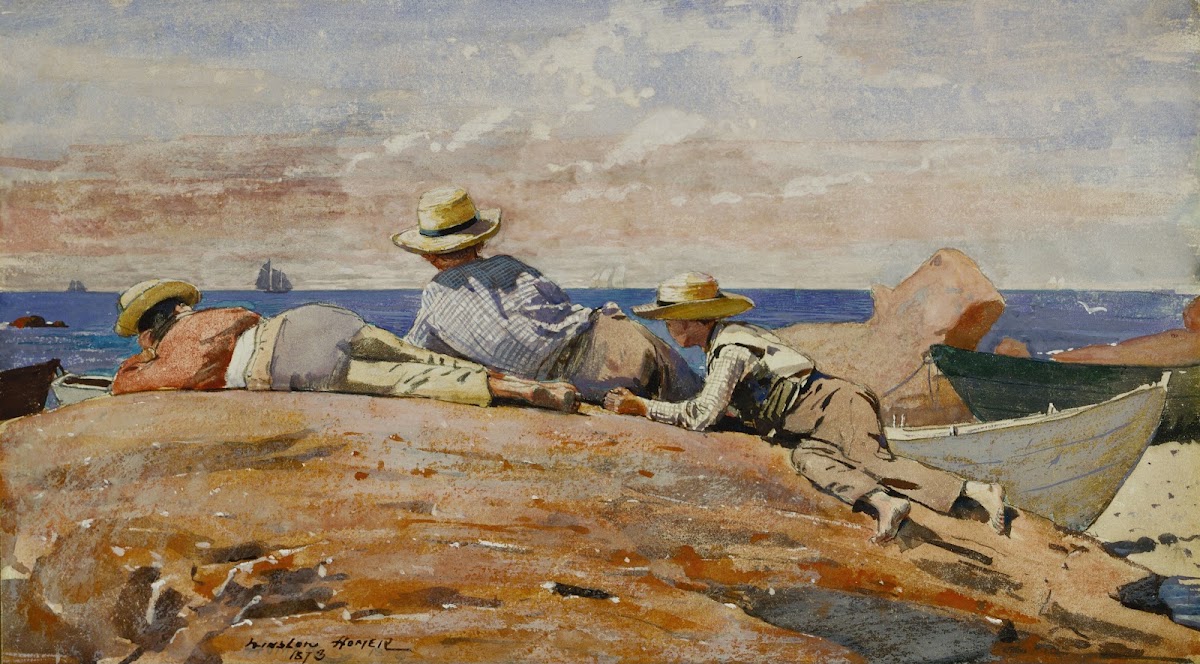 Three Boys on the Shore 1873