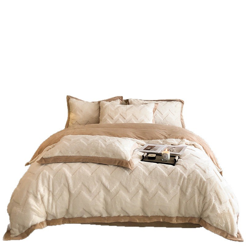 Milk fiber bedding set, 4-piece, extra warm