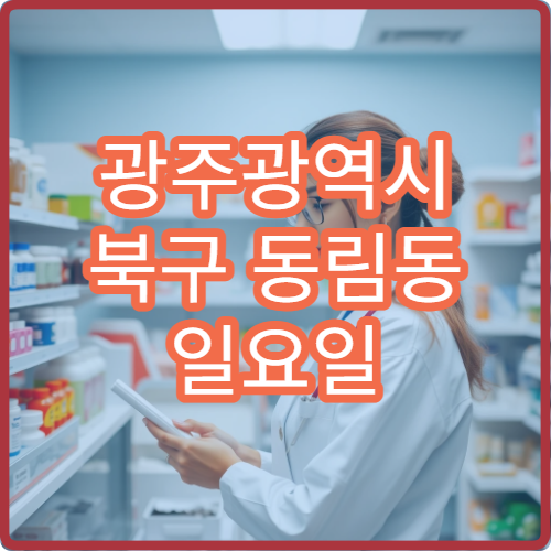 광주광역시 북구 동림동 일요일 영업 약국 비염약 상담 가능