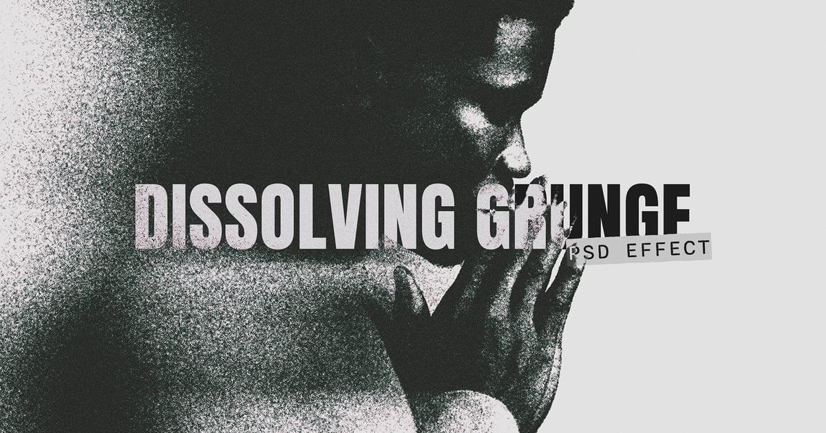Dissolving Grunge Image Effect Mockup Free Download – Envato Elements