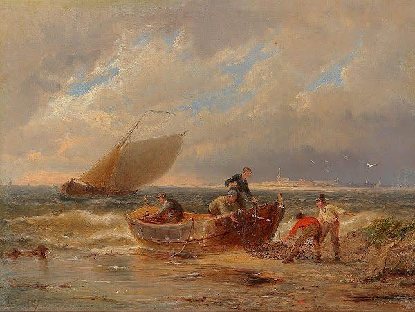 Ankommende Fischer