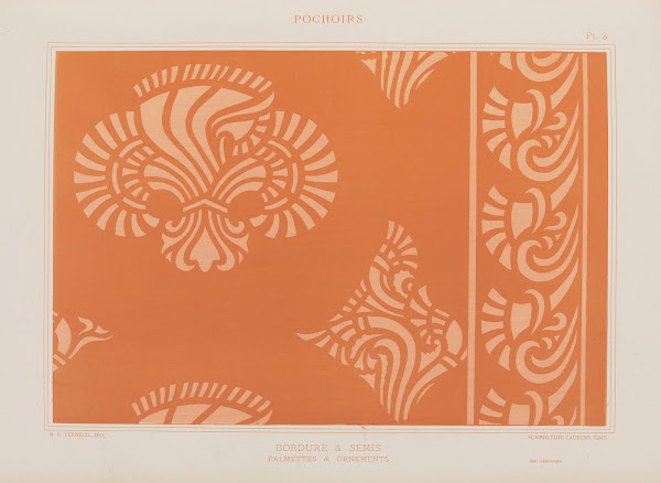 Bordures  Semis Palmettes  Ornements 1898