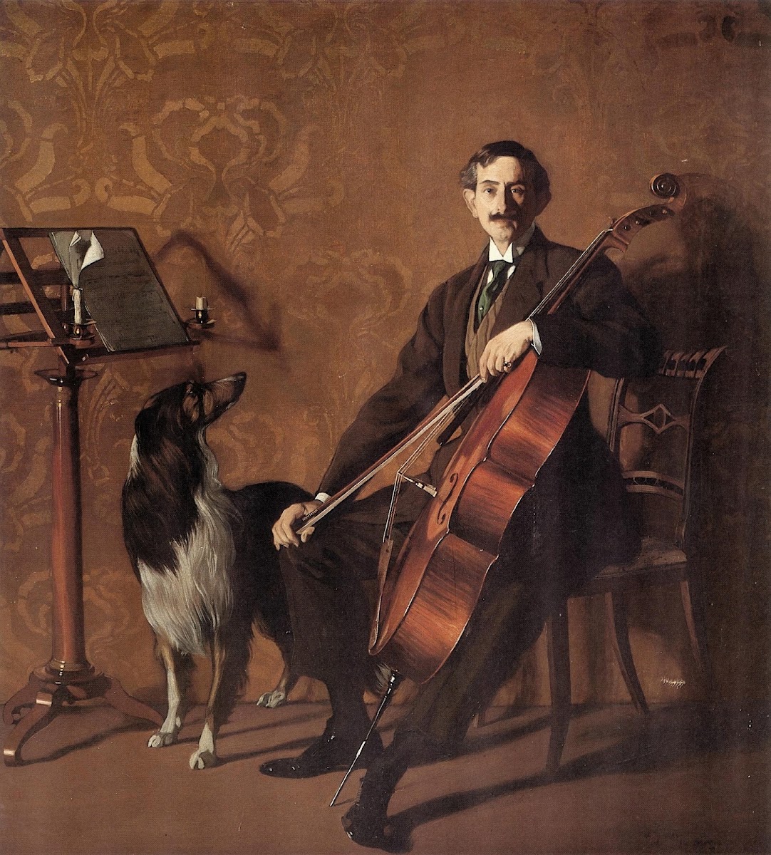 El violonchelista Juan de Azurmendi 1909