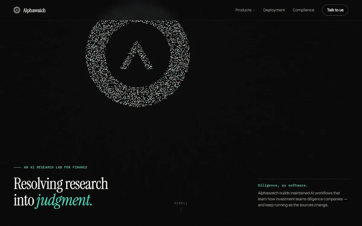 Captura de Alphawatch AI