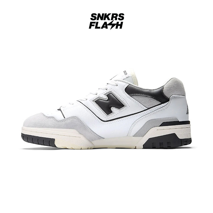 NEW BALANCE 550 GREY WHITE BLACK - Size 44.5