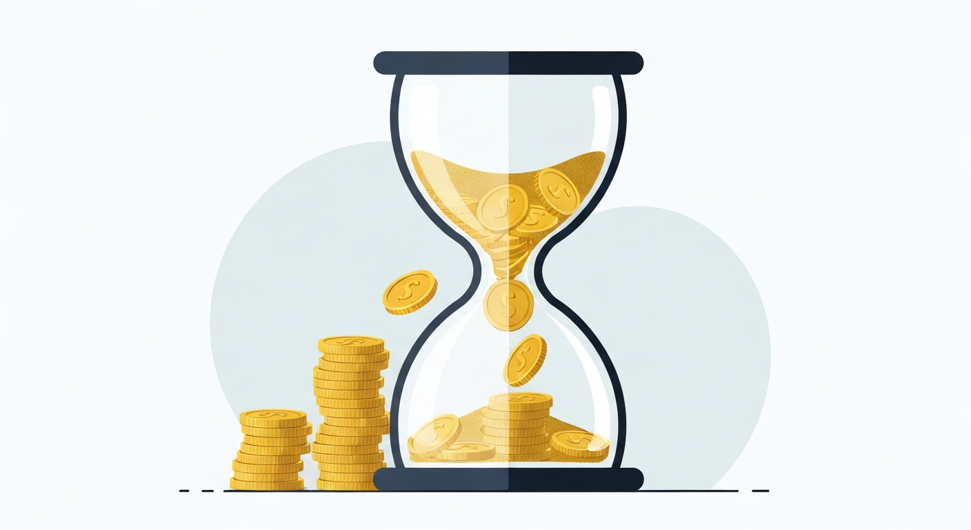 기금 고갈 시점 비교 일러스트