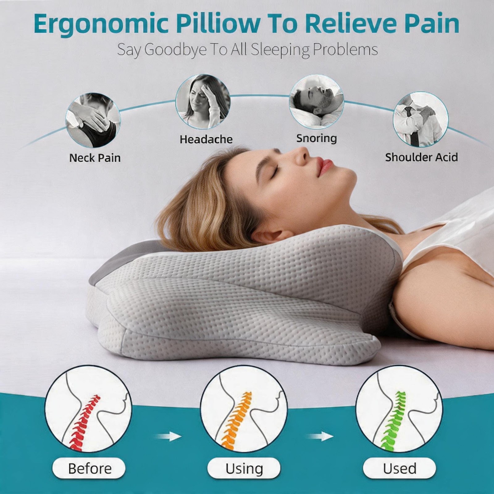 Butterfly-shaped memory foam pillow Eiseide