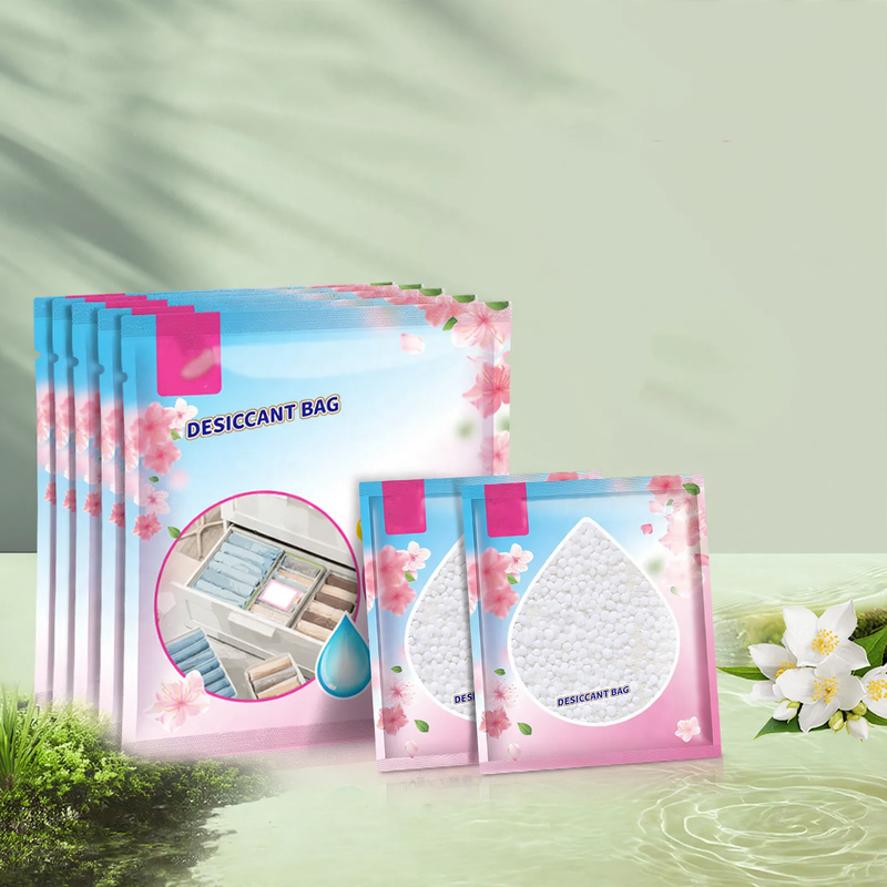 Hanging dehumidifier bag for wardrobes