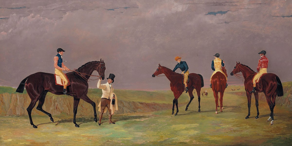 The Doncaster Cup of 1825 with Mr Whittakers Lottery Mr Cravens Longwaist Mr Lam