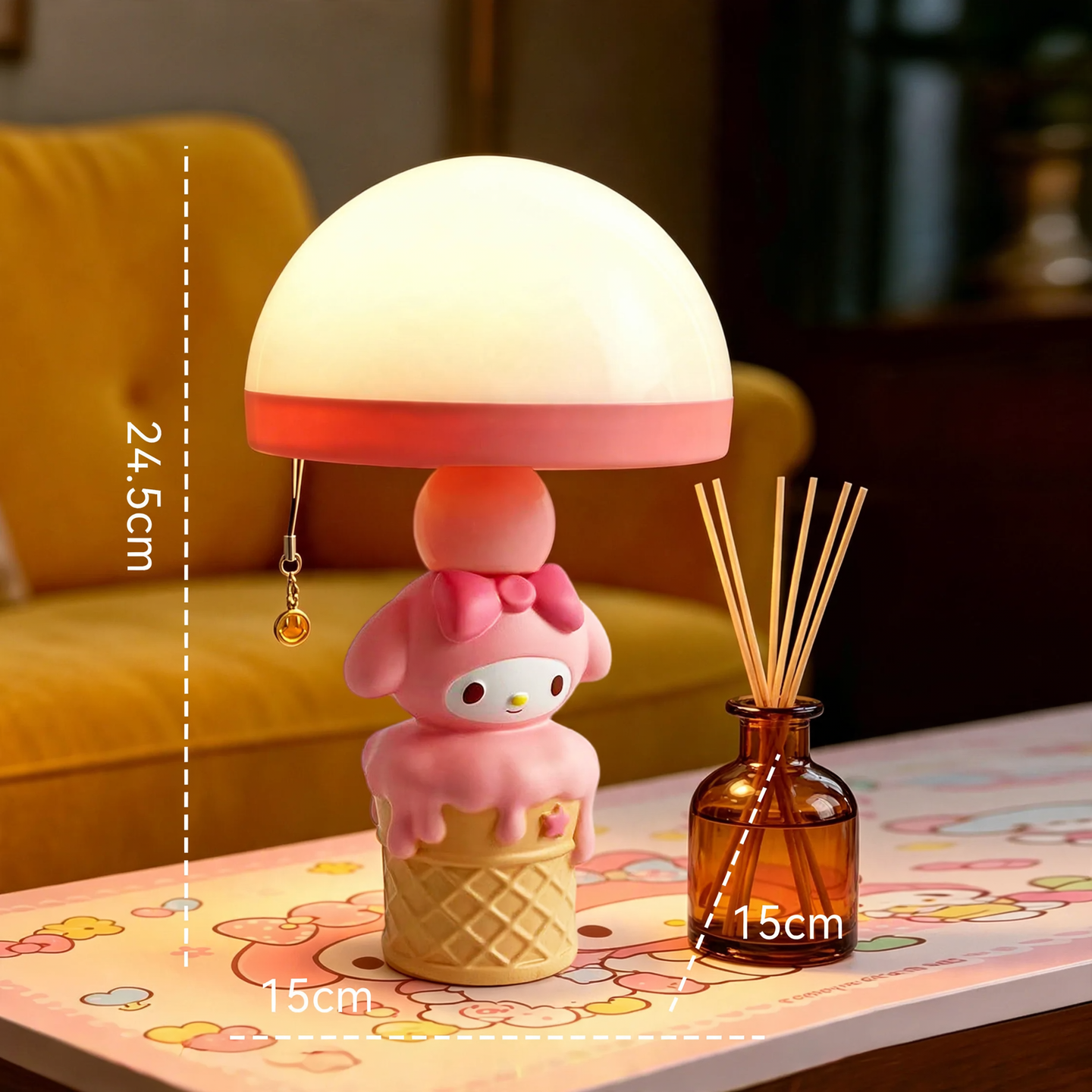 Melody Ice Cream Night Light with Color Change