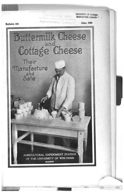 buttermilk cheese and cottage cheese 1920
