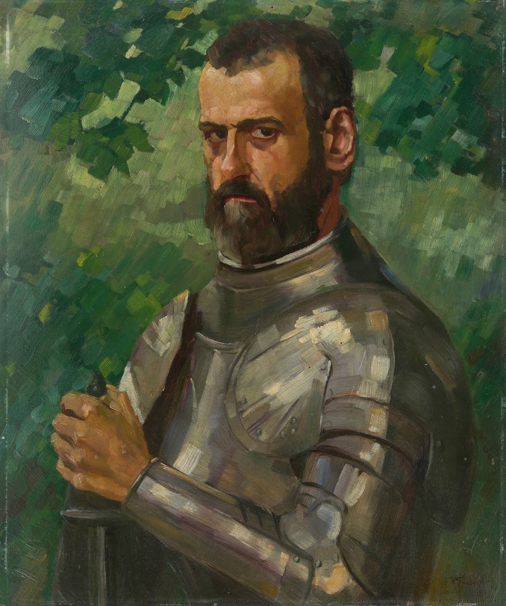 Half length Portrait of a Man in Armor 1913