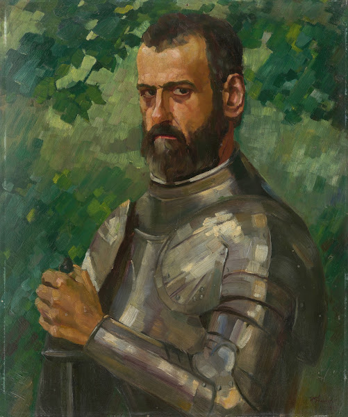 Half length Portrait of a Man in Armor 1913