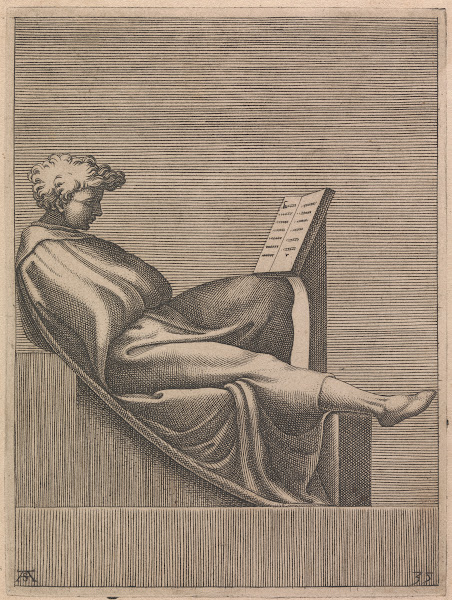 Ancestor of Christ from Naason Lunette Right Figure 1550 1585