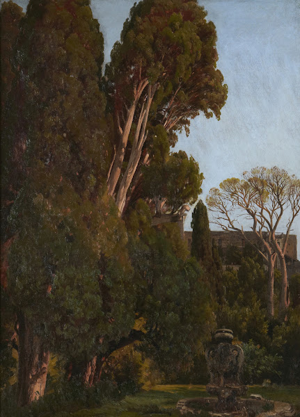 The Cypresses at the Villa deste at Tivoli 1856
