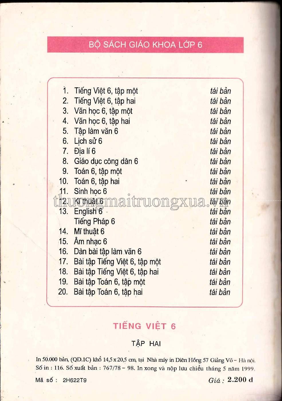 Tiếng Việt 6 (tập 2 1999) - Trang 49