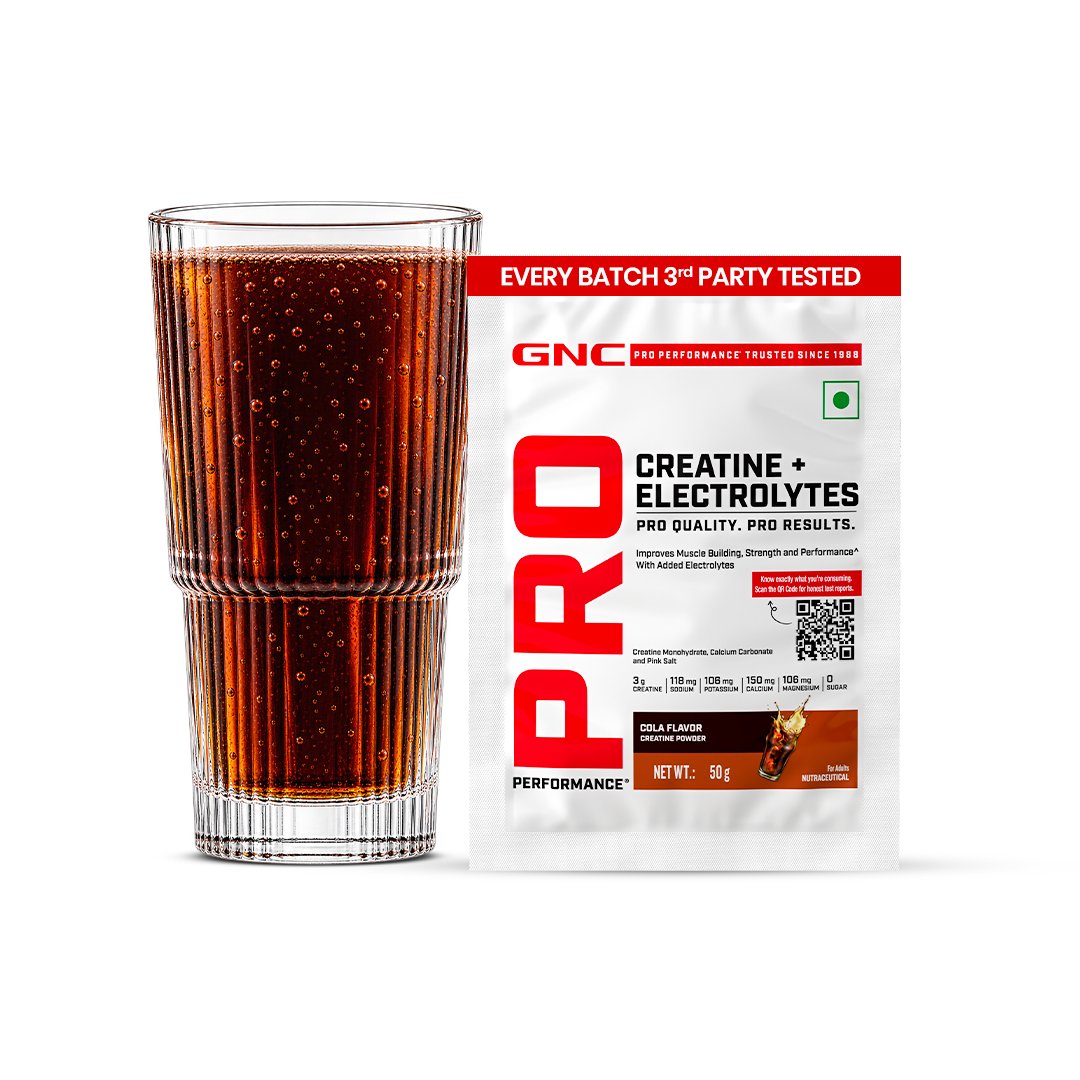 GNC Creatine + Electrolytes — Cola, 50 gms