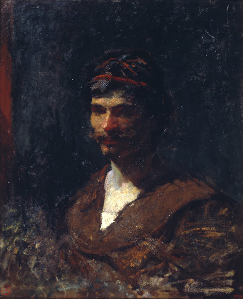 Bust of a Man Allegory of Bacchus circa 1868