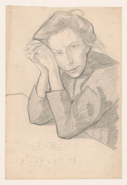 Portrait of the artists wife 1908