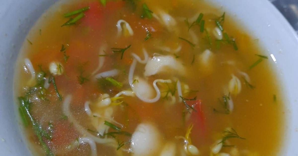 Canh nấm giá đỗ
