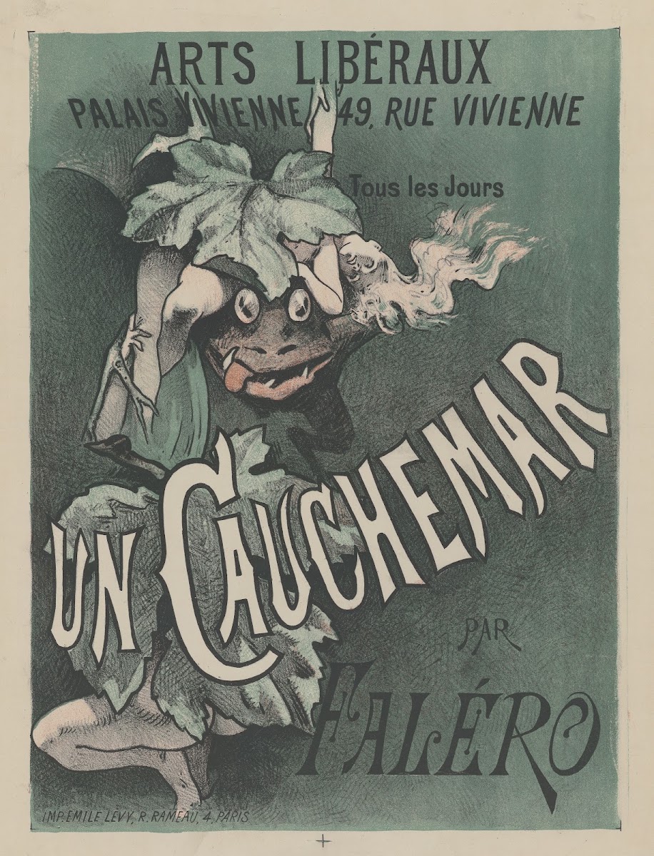 Arts Libéraux Palais Vivienne tous les jours Un cauchemar par Faléro 1885