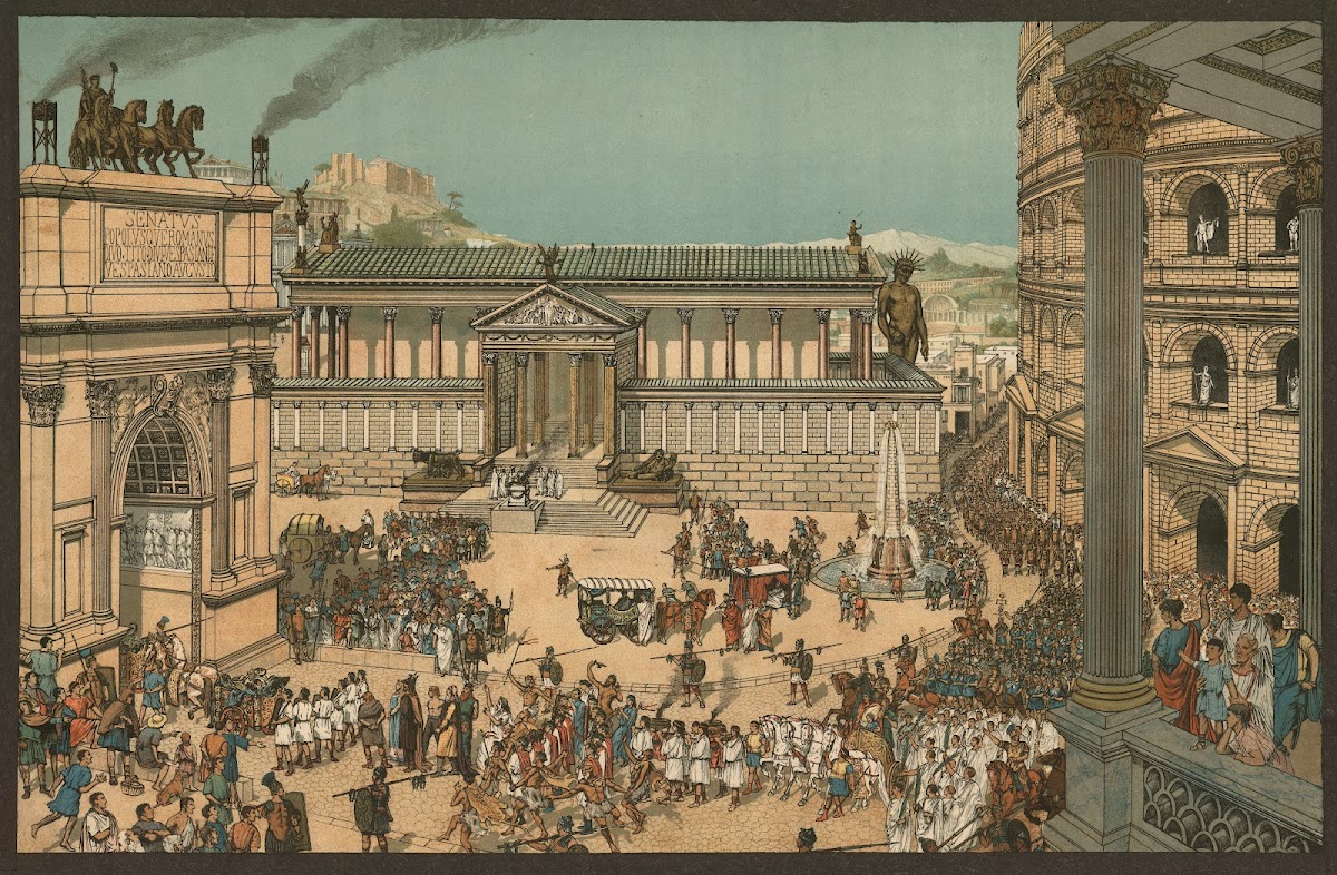 Rome under the emperors triumphal procession 1888
