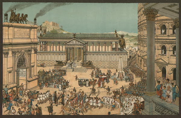Rome under the emperors triumphal procession 1888