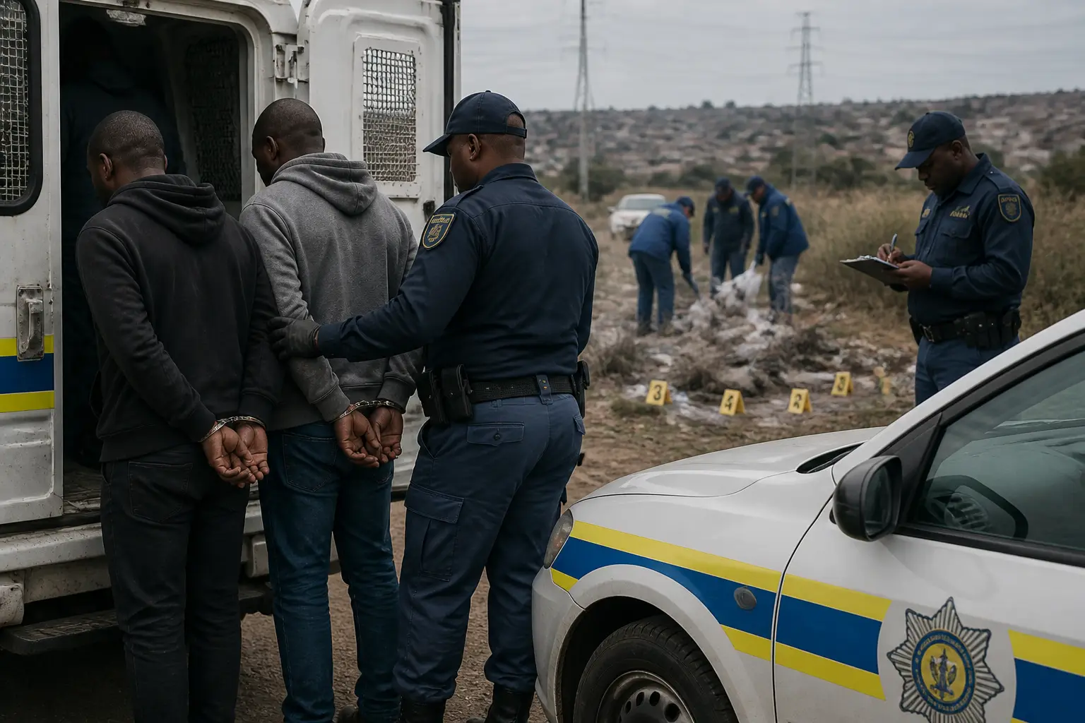 Editorial image for Two charged in South African woman's murder as police investigate eight other bodies