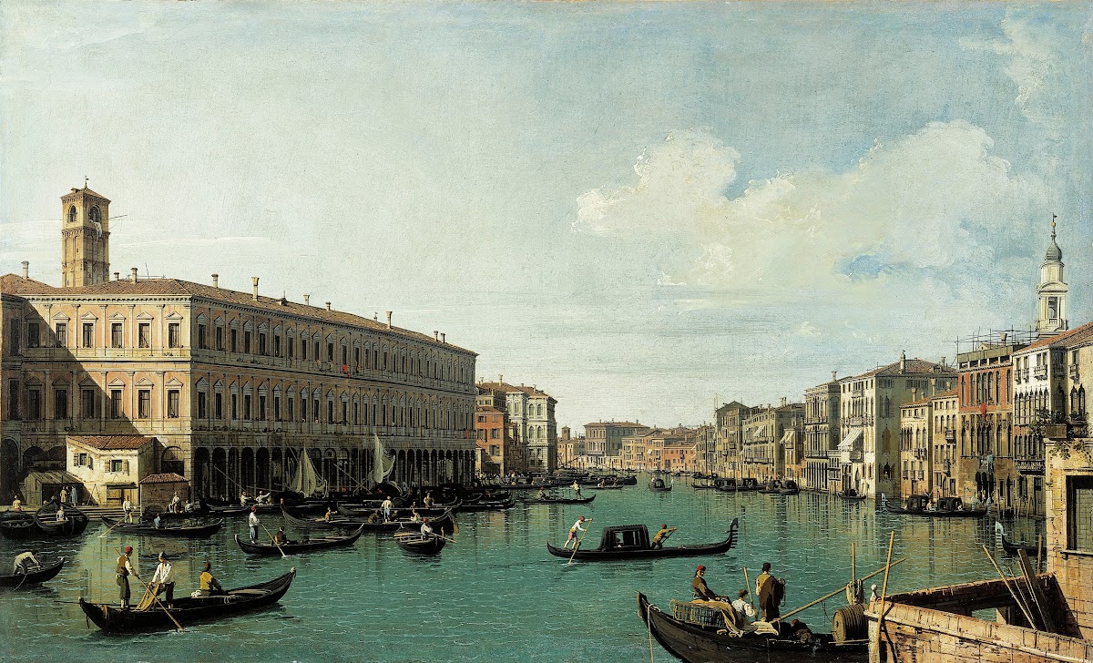 Le Grand Canal vu du pont du Rialto 1725