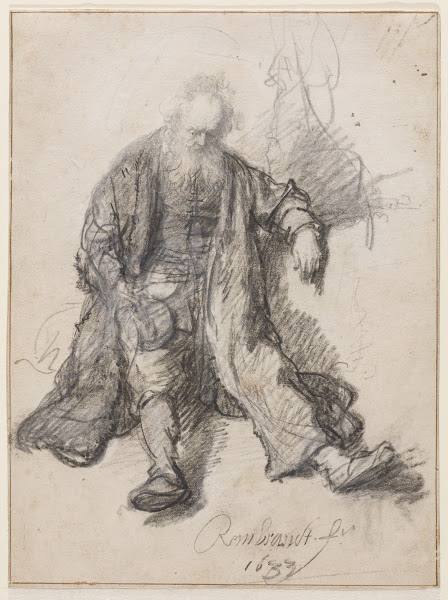 Old Man Seated The Drunken Lot ca 1630  1633