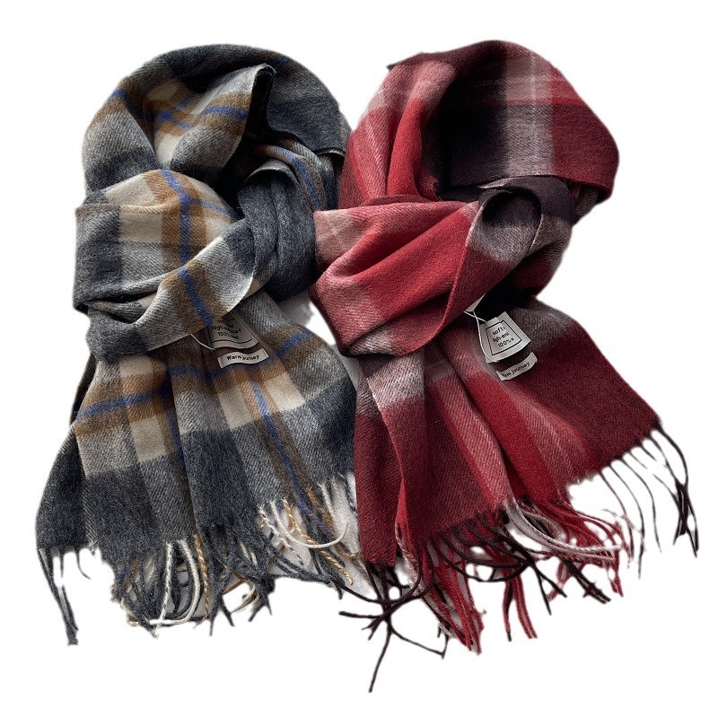 Classic Wool Scarf, 100% Wool, 180x30 cm