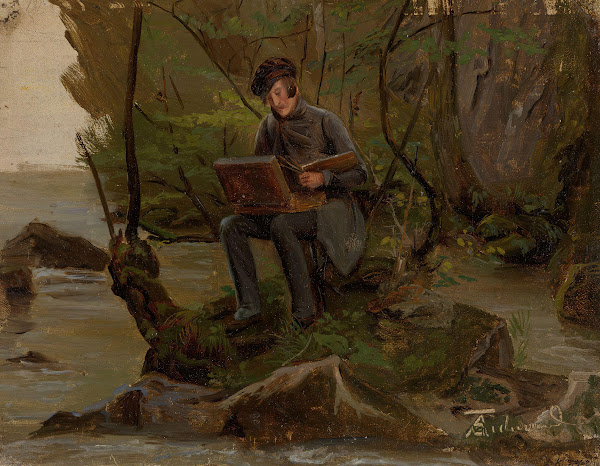 A Painter at his Paint Box 1837
