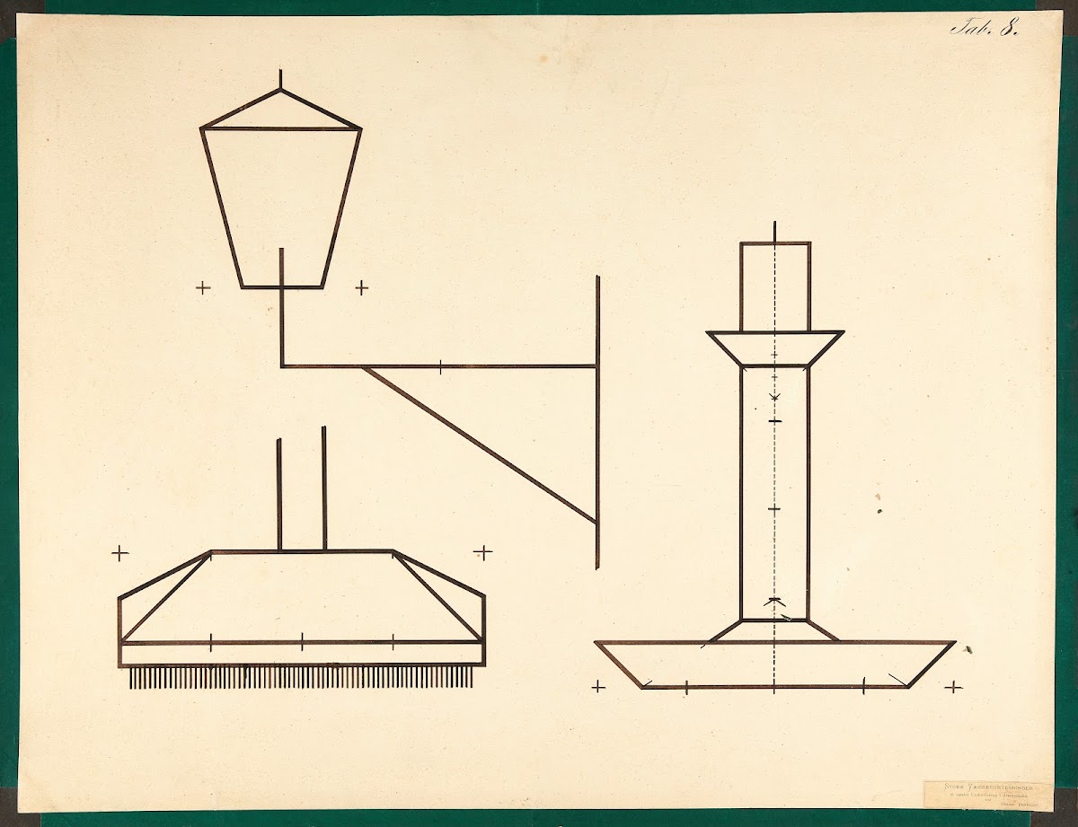 Street lamp floor scrubber candlestick 1900