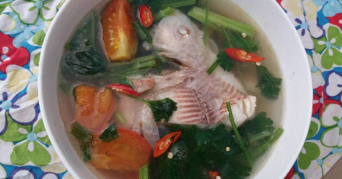 Canh cá điêu hồng nấu ngót cà chua