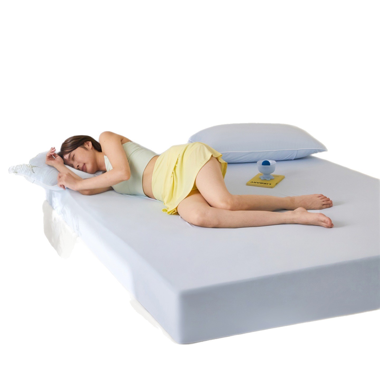 Coolable fitted sheet, single color, 0.9 m