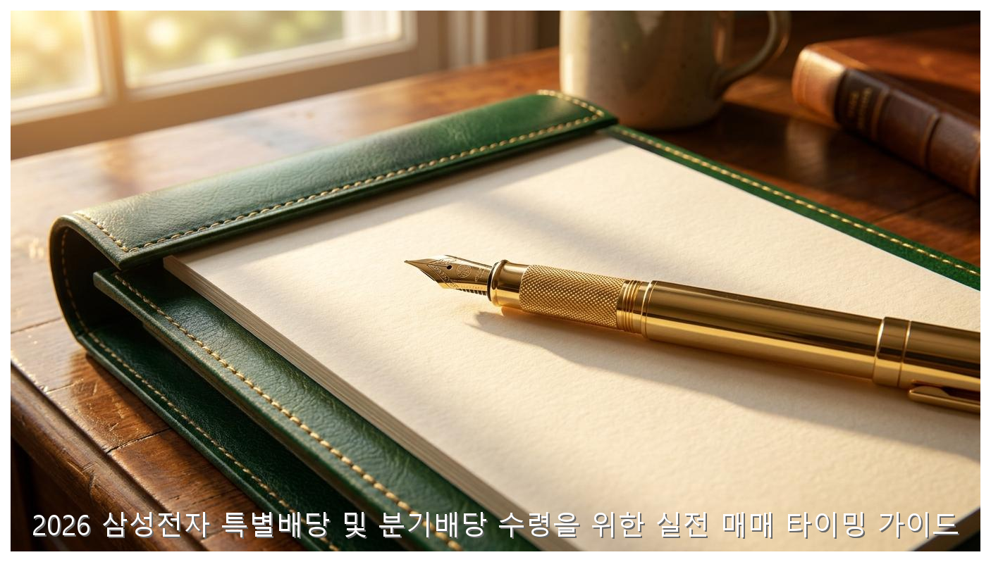 2026 삼성전자 특별배당 및 분기배당 수령을 위한 실전 매매 타이밍 가이드 핵심 안내 및 분석 인포그래픽 (2)