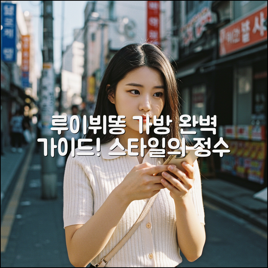 루이뷔똥 가방 완벽 가이드: 스타일의 정수