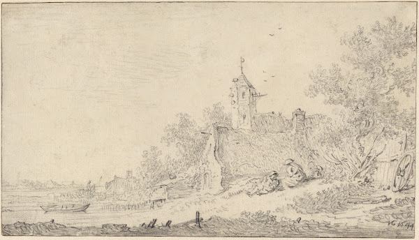 Landscape with Farmhouses and Figures 1644