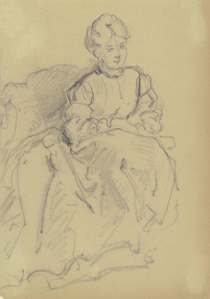 Woman in armchair