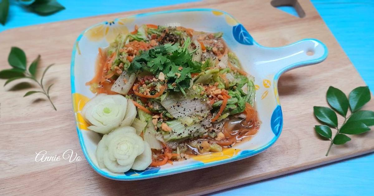 Cải dún xào cà rốt