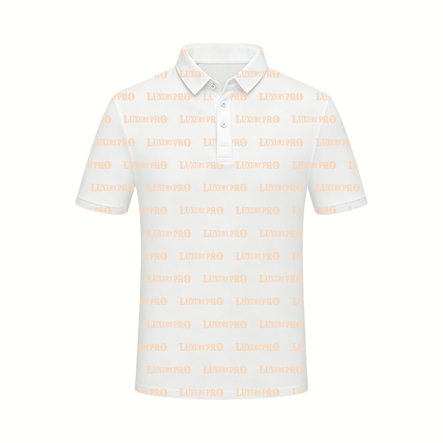 AOP PTB Striped Button Polo Double Collar