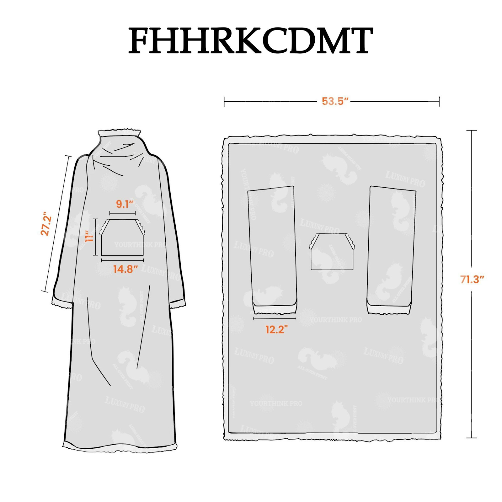 Heavy Fleece Wearable Home Coat