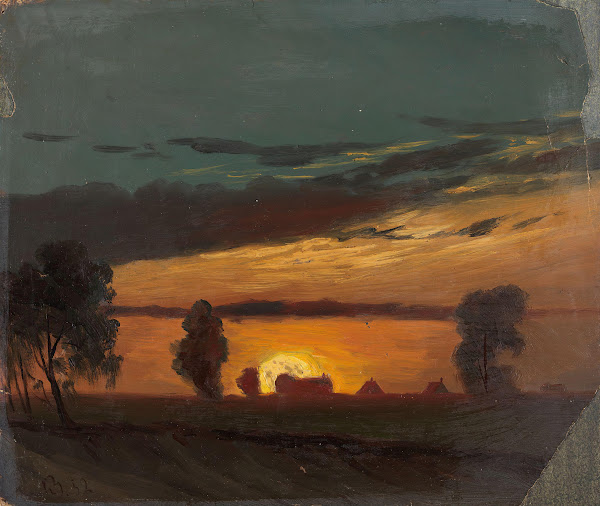 Landscape in Sunset 1852