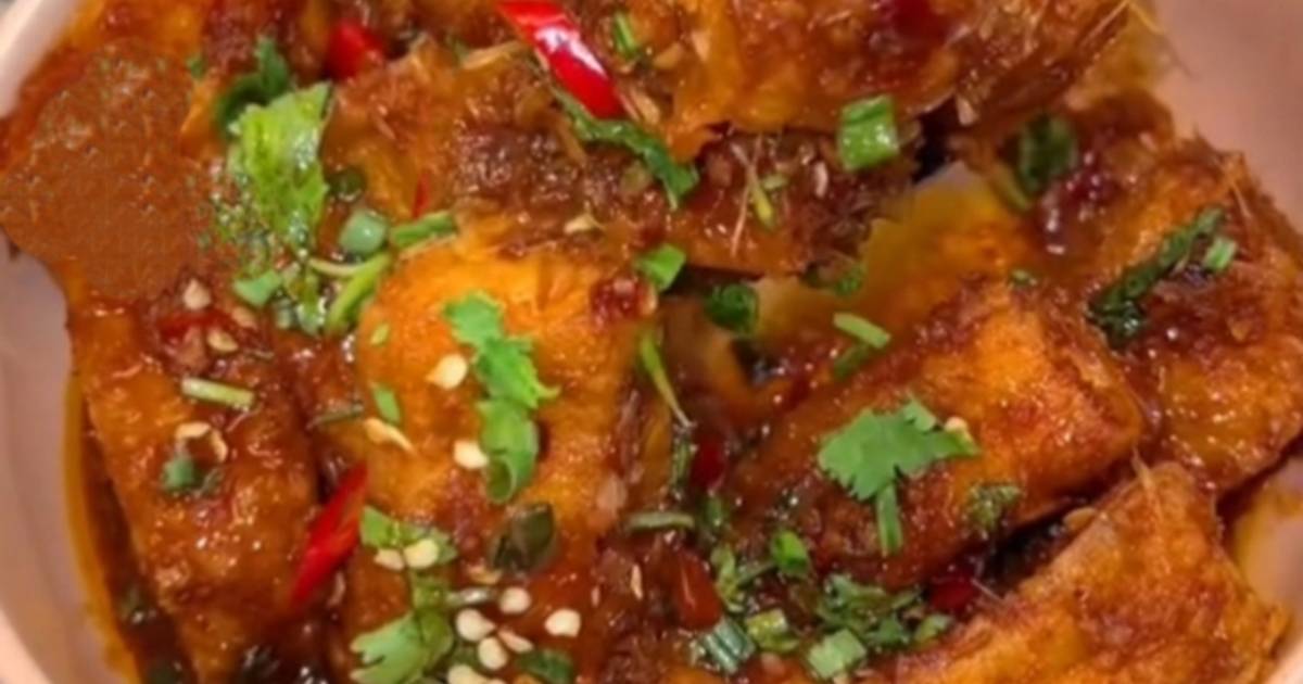 Đậu hũ kho xả ớt