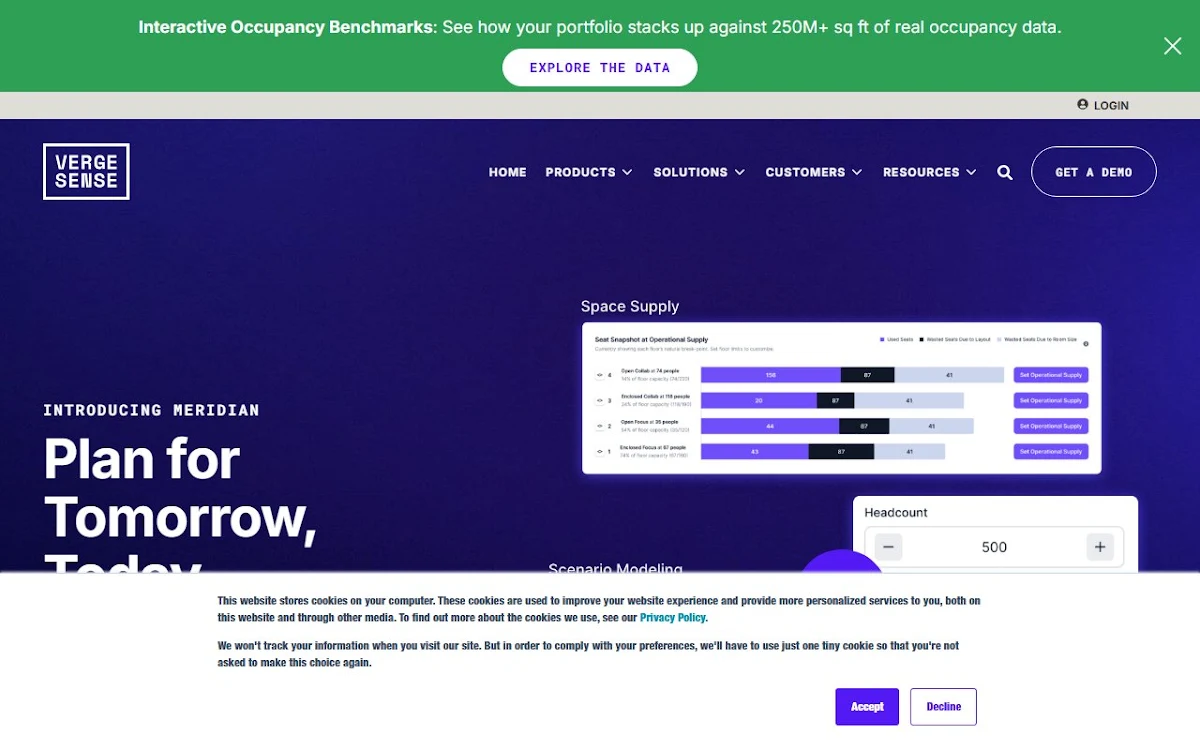 Captura de vergesense.com
