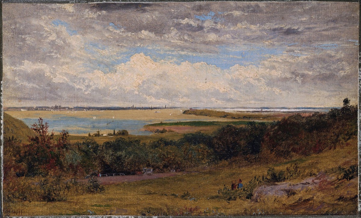 Study for View of New York City from New Jersey ca 1857