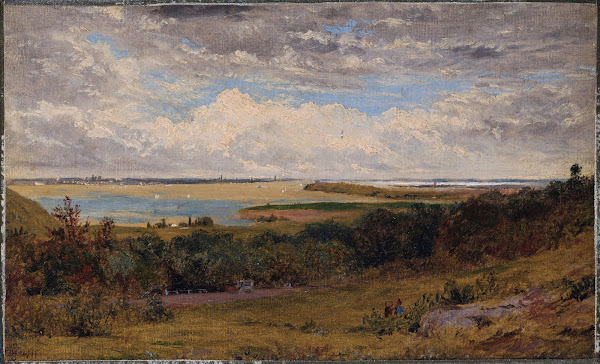Study for View of New York City from New Jersey ca 1857