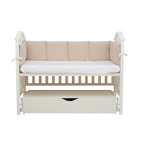 Бампер Twins Cotton 240 см бежевий