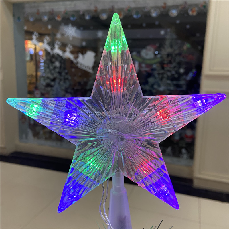 Luminous Christmas Tree Star, warm white or colorful
