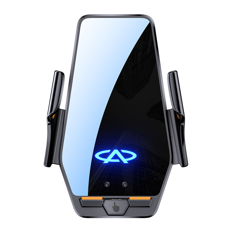 Car phone holder with wireless charging